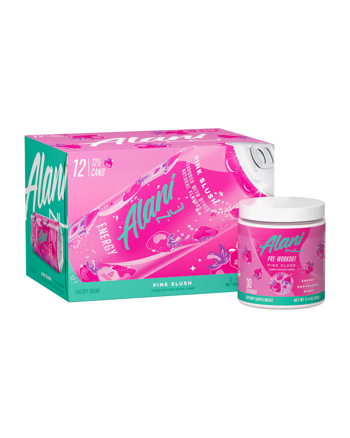 Energy Drink & Pre-Workout - Pink Slush - Alani Nu