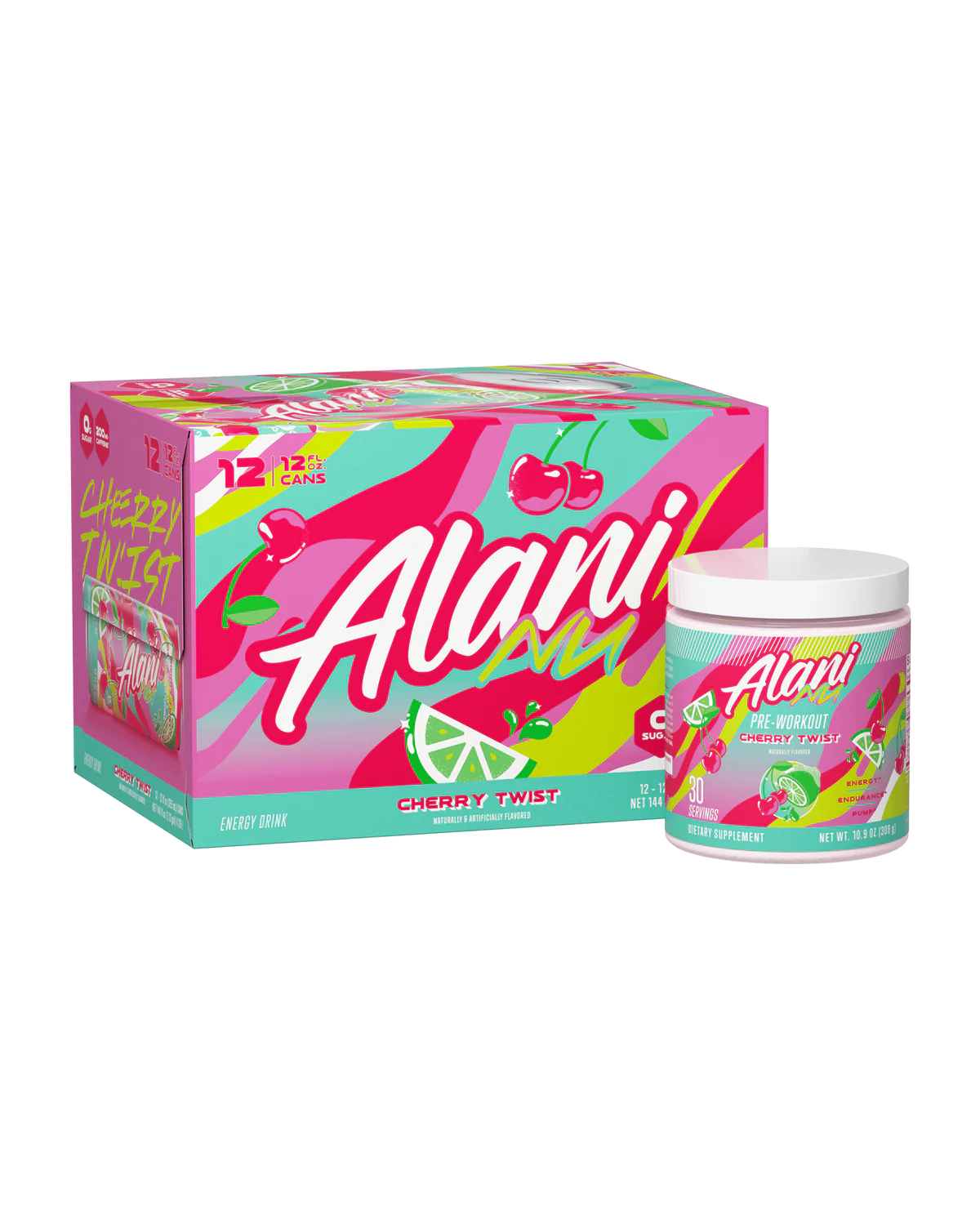 Energy Drink & Pre-Workout - Cherry Twist - Alani Nu